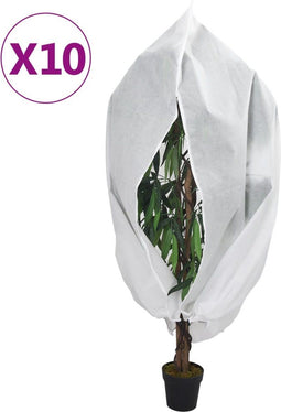 vidaXL - Plantenhoezen - met - ritssluiting - 10 - st - 70 - g/m² - 2,36x2 - m