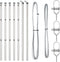 vidaXL - Hekpalen - 7 - stuks - Ø32 - mm - 80 - cm - Gegalvaniseerd - Staal