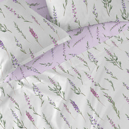 Onderlaken HappyFriday Lavanda Multicolour 140 x 200 x 32 cm