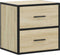 vidaXL - Nachtkastje - wandgemonteerd - 40x31x39,5 - cm - sonoma - eikenkleurig