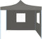 vidaXL - Partytent - met - 2 - zijwanden - inklapbaar - 2x2 - m - staal - antraciet