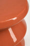 Mica Decorations Bijzettafel - H28 x Ø31 cm - Keramiek - Oranje