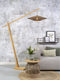GOOD&MOJO Vloerlamp Bali - Bamboe/Zwart - 175x60x207cm - Scandinavisch,Bohemian - Staande lampen voor Woonkamer - Slaapkamer