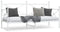 vidaXL - Slaapbank - zonder - matras - 75x190 - cm - staal - wit