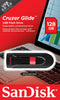 SanDisk Cruzer Glide - USB Stick - 128 GB - USB 2.0A - Zwart