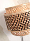 GOOD&MOJO Wandlamp Bhutan - Bamboe/Zwart - Ø25cm - Binnen