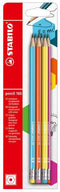Potlood stabilo 160 hb met gumtop 6st assorti