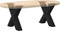 vidaXL - Salontafelpoten - 2 - st - X-vormig - 60x(42-43) - cm - staal - zwart