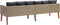 vidaXL - Tuinbank - 3-zits - met - kussens - poly - rattan - beige
