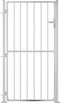 vidaXL - Poort - 100x180 - cm - roestvrij - staal