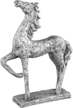 PTMD Lucinda Silver Poly Posing Horse Statue