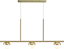 Nordlux Contina - Hanglamp 3x G9 - Opaalglas/messing