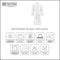 The One Towelling Organic Badjas - S/M - Hoge vochtopname - 420 gr/m² - Wit