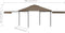 vidaXL - Prieel - met - uitschuifbare - daken - 180 - g/m² - 3x3x2,75 - m - taupe