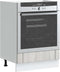 vidaXL - Ovenkast - Lucca - bewerkt - hout - grijs - sonoma - eiken