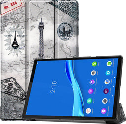 imoshion Tablet Hoes - Geschikt voor Lenovo Tab M10 Plus, Lenovo Tab M10 FHD Plus - Design Trifold Bookcase - Parijs