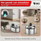 Vivex® Draadloze Drinkfontein - RVS - 4,5 Liter - 5-in-1 Filtratiesysteem
