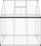 vidaXL - Tuinkas - met - basisframe - 169x169x195 - cm - aluminium - zilverkleurig