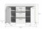 Furnilux Jam - Dressoir - Tijdloos design - Wit - 35x125x80cm