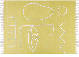 YAVU - Vloerkleed - Geel - 140 x 200 cm - Polyester