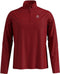 Odlo Midlayer Half-Zip Pillon - Heren Wintersportpully - Vochtafvoerend - Rood (Maat S)
