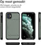 iMoshion Hoesje Geschikt voor iPhone 11 Hoesje - Ruimte voor 2 pasjes - iMoshion Backcover met pasjeshouder - Donkergroen