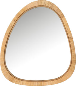 J-Line spiegel Paille - jute/glas - naturel - large - 60 x 66 cm