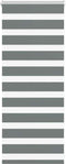 vidaXL - Zebra - rolgordijn - 60x100 - cm - stofbreedte - donkergrijs - 55,9 - cm