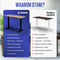 Stane Zit Sta Bureau Elektrisch Verstelbaar - 4 Geheugen Standen - 140 x 80 cm - Grijs Eiken