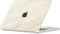 Lunso Geschikt voor MacBook Air 15 inch (2023-2025) cover hoes - case - Creamy Vibes