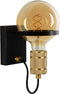 Lucide OTTELIEN - Wandlamp - Ø 17,7 cm - 1xE27 - Zwart