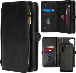 iMoshion Hoesje Geschikt voor Samsung Galaxy S21 Plus Hoesje Met Pasjeshouder - iMoshion 2-in-1 Wallet Bookcase - Zwart