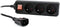 Gembird EG-PSU3F-01 - Stekkerdoos met C14 stekker - 3x Geaarde stopcontacten - Zwart