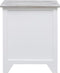 vidaXL - Nachtkastjes - 2 - st - 38x28x45 - cm - paulowniahout - wit