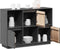 vidaXL - Dressoir - 110,5x35x80 - cm - massief - grenenhout - grijs