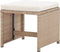 vidaXL - Tuinkrukken - 2 - st - met - kussens - poly - rattan - beige