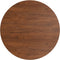 vidaXL - Tafelblad - rond - Ø70x1,5 - cm - bewerkt - massief - eikenhout - donkerbruin