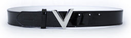 Valentino Bags Forever - Kledingriem - Imitatieleer - Zwart lak 110 CM