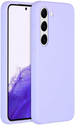 Accezz Galaxy S23 - Liquid Silicone Backcover - Schokabsorberend - Paars