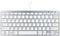 Ergoline ergonomisch toetsenbord – compact - bedraad - zilver – qwerty – 2 usb hubs - thuiswerken – polssteun