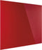 Magnetoplan ontwerpglas magnetisch paneel glazenbord - 80x60cm - rood - glas - frame