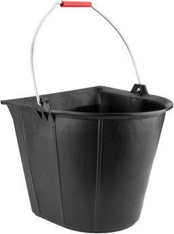 Bellota rubberen platte emmer 13 liter met metalen hengsel - hoosemmer/bootemmer