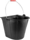 Bellota rubberen platte emmer 13 liter met metalen hengsel - hoosemmer/bootemmer