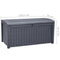 Keter Borneo Opbergbox 416L - Wicker design - Waterdicht - Grafiet
