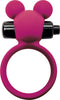 Vibrerende cockring waterdicht met clitoris stimulator - roze