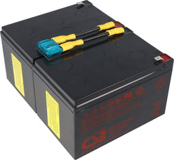 Batterij geschikt voor APC vervangende batterij nr. 6 APC-RBC6, CSB SCD6 vervangende batterij voorgemonteerd met kabel en stekker