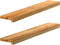 vidaXL - Vensterbanken - 2 - st - 90x15x2 - cm - massief - eikenhout - lichtbruin