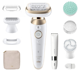 Braun Silk·épil 9 Flex 3D - Epilator - Volledig flexibele kop en Smart Touch - Wit