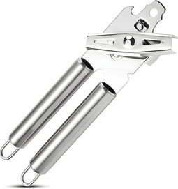 HI NATURE™ Blikopener - RVS Handmatige blikopener - Roestvrij Staal - Vaatwasserbestendig - Ergonomisch Handvat - Duurzaam Keukenhulpmiddel - Zilver