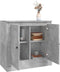 vidaXL - Dressoir - 70x35,5x67,5 - cm - bewerkt - hout - betongrijs